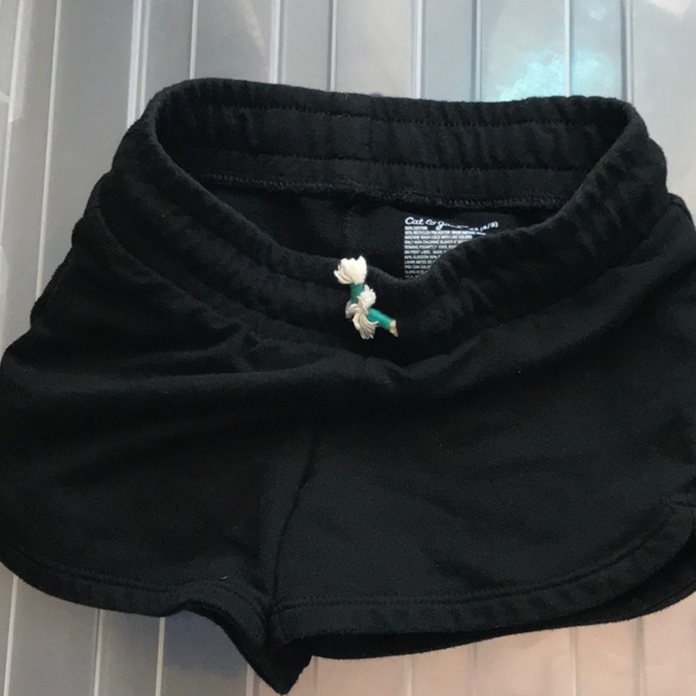 Target cat and jack black girls shorts